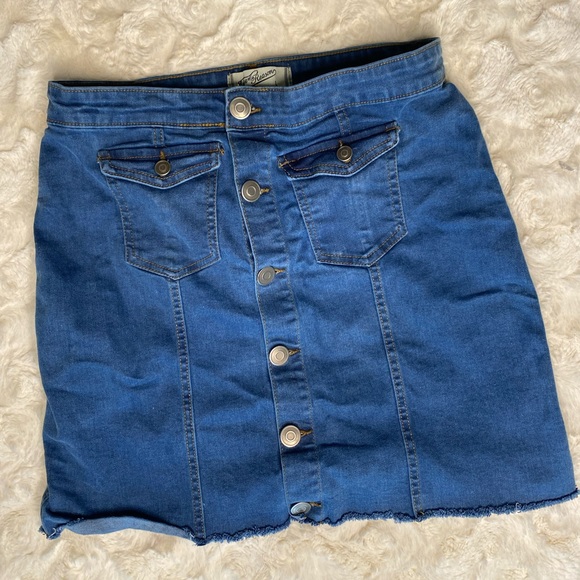 Edge of Reason Jean Skirt Women's Large - Picture 1 of 4